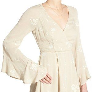 Free People Ivory Jasmine Embroidered Kimono